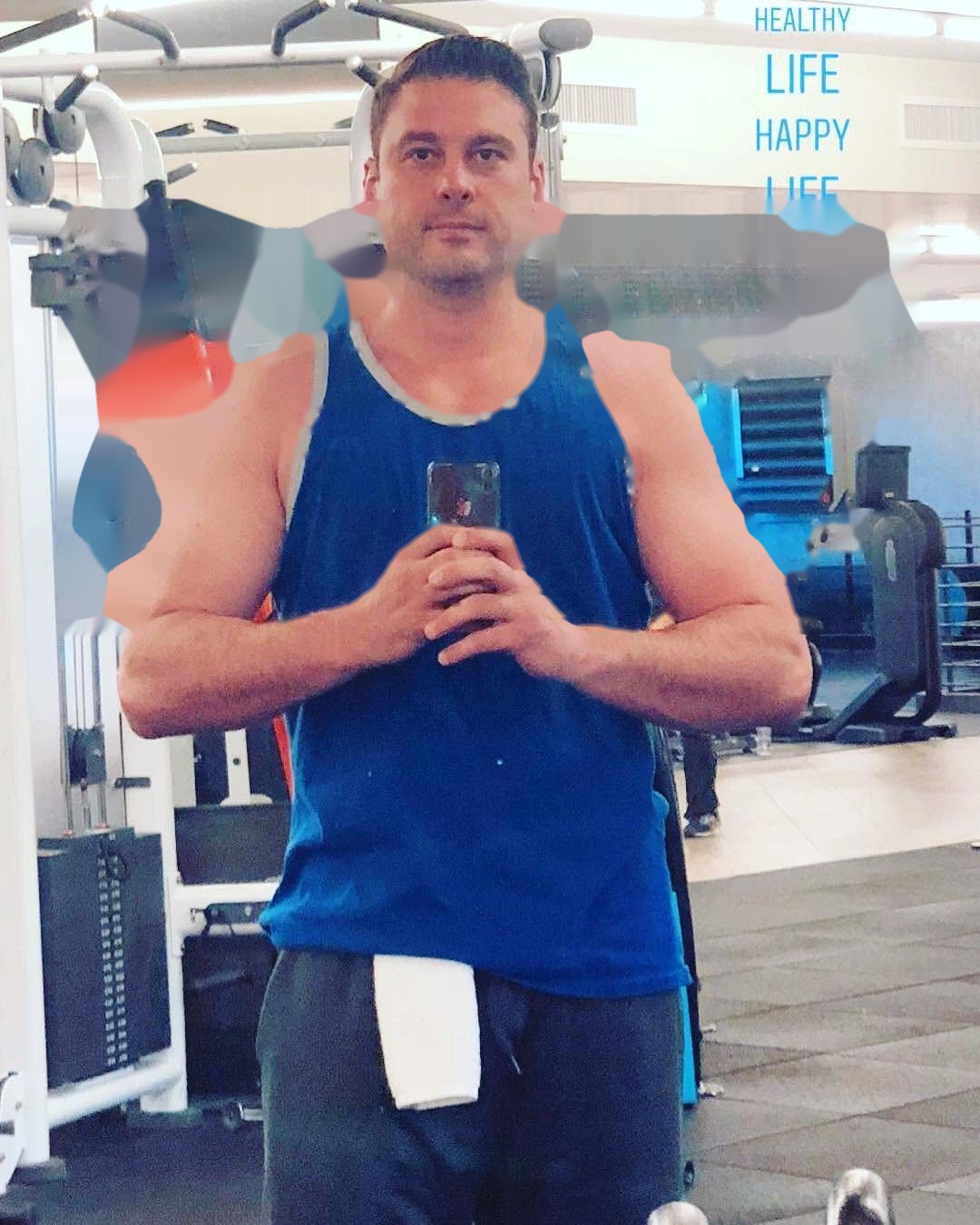 Roland training in the gym