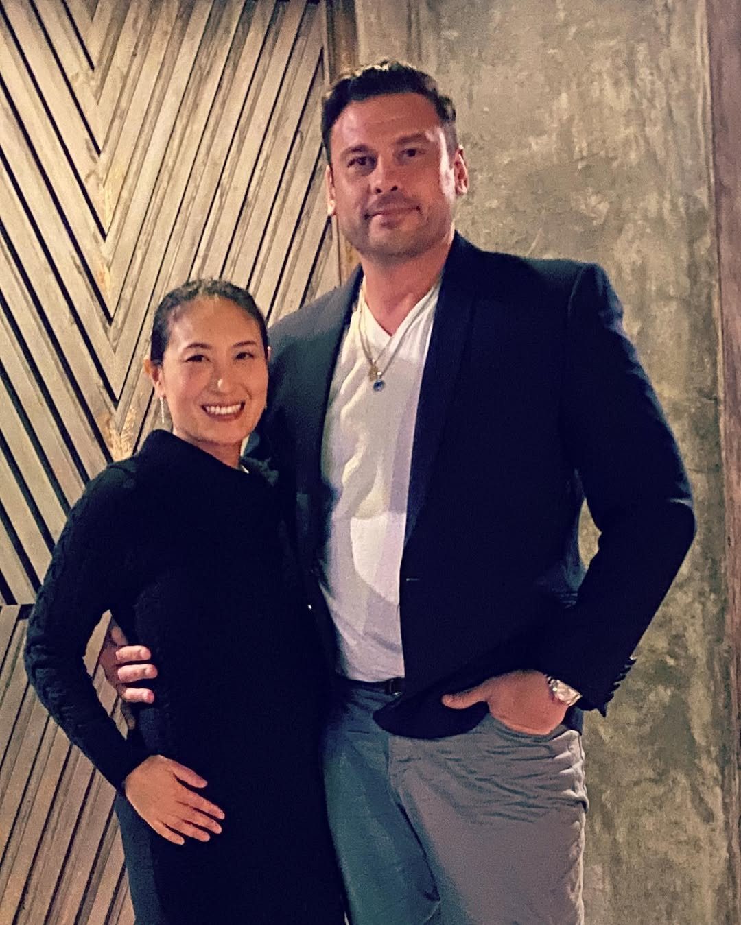Roland and Kaori dressed for a night out